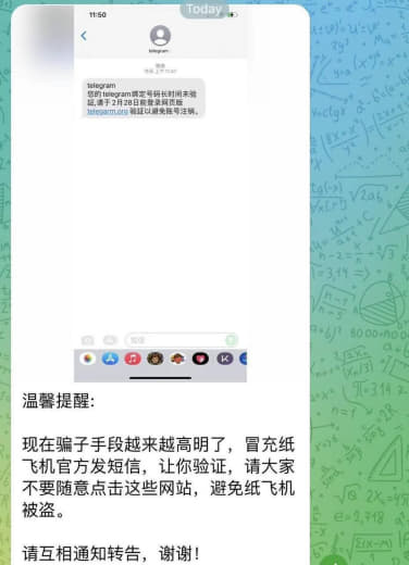 纸飞机最新骗术来啦，大家注意下纸飞机官网是图一，图二是假的官网，骗子把...