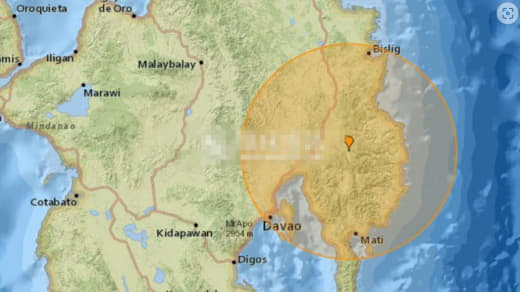 菲律宾南部金达沃省连续发生多次地震